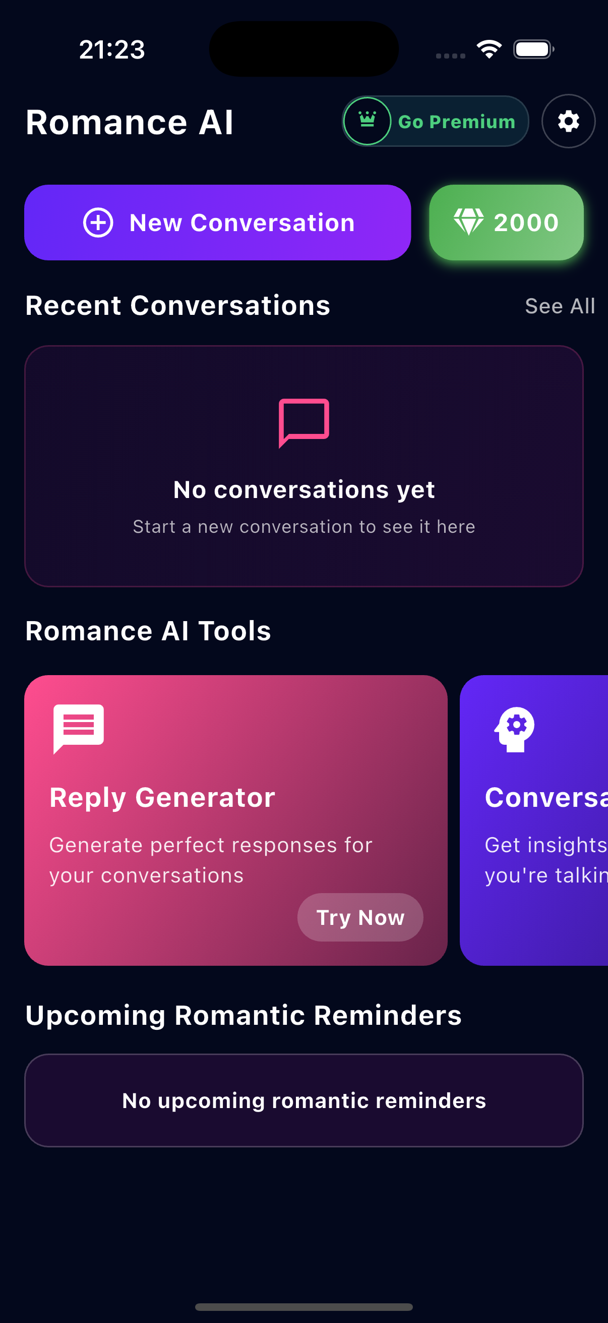 Romance AI App Demo - AI Reply Generator